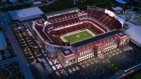 The new Kyle Field, which is nice, I guess, if you're into brand new awesome stadiums.